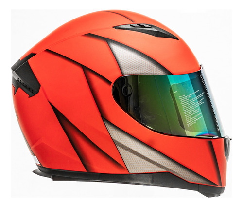 Casco  Para Motociclista Kov Novak Warafare Blade Rojo Dot