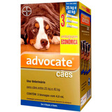 Advocate Cães De 25 A 40 Kg 3 Pipetas