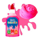 Cola Colorida Slime Fazer Brincar Criança Escolar Make+ 90g