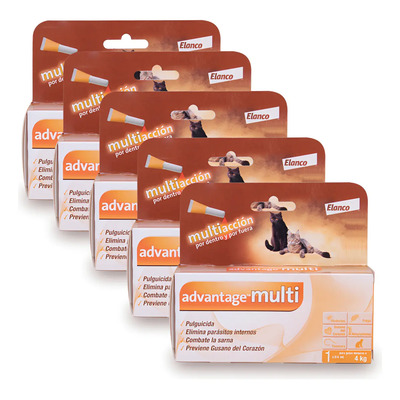 Advantage Multi Para Gatos Hasta 4 Kg Antipulgas 5 Piezas | Envío gratis