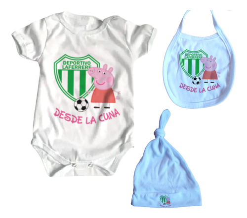 Set Ajuar Bebe X3 Piezas Deportivo Laferrere