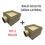 2 Ralos 10x10 Quadrado Invisível Seca Piso/porcelanato