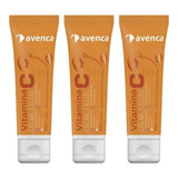 Avenca - Vitamina C Creme Hidratante Facil 80g - 3 Unidades