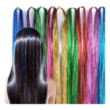 Hair Tinsel Extensões De Brilho Holográfico Sparkle 99 Fios
