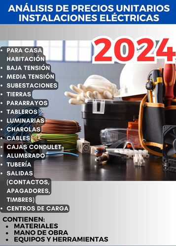 Matrices De Analisis De Precios Unitarios Eléctricos 2024