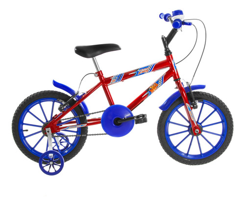 Bicicleta Infantil Criança Menino Aro 16 Com Rodinhas + Nf