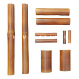 Kit 10 Varas De Bambu Natural Para Masaje / Bambuterapia