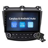 Estéreo Android 10 Carplay 2gb Para Honda Accord 2003-2007