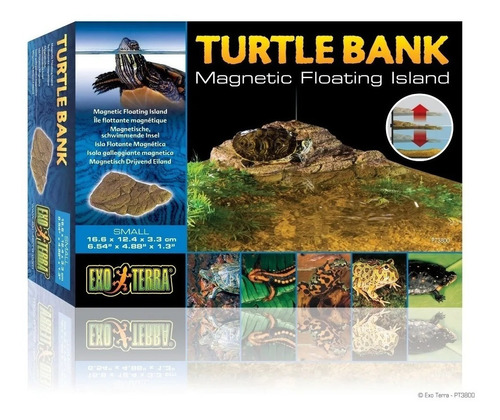 Isla Flotante Medium Magnética Para Tortugas Pecera Acuario