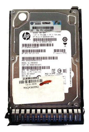 Disco Duro Interno Hp 900gb Eg0900fcspn Sas