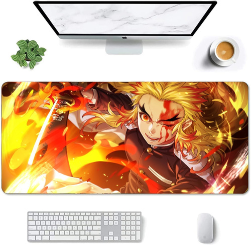 Mouse Pad Grande Rengoku Demon Slayer Anime Art 30x70cm