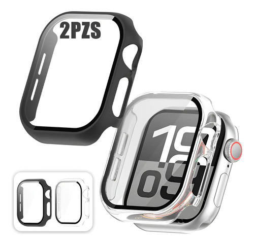 2pzs Protector Funda Para Apple Watch Series 11/10 Con Mica