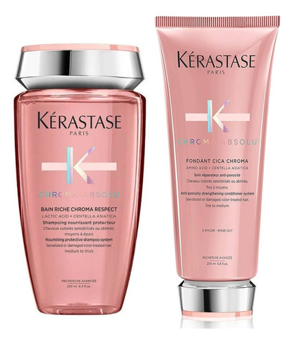 Kit Kerastase Shampoo + Acondicionador Chroma Absolu Teñidos