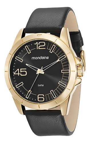 Relógio Mondaine Dourado Masculino Prova D'água 76656gpmvdh4