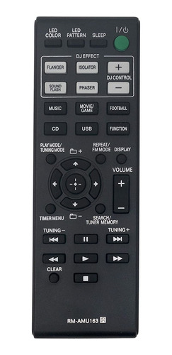 Control Remoto Rm-amu163 Para Sony Shake-7 Hcd-gpx33