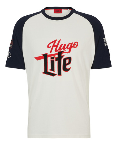 Playera Hugo Para Hombre De Punto De Algodón Con Ilustración