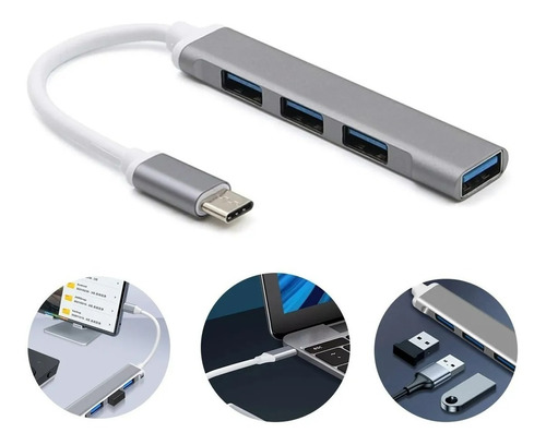 Dockstation Usb-c, Hub Dell Latitude, Vostro, Inspiron C/ Nf