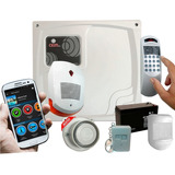 Kit Alarma Hogar Celular+ 1 Sensor+ Sirenas+ Control+bateria