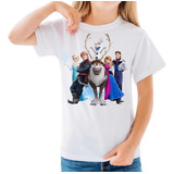 Camisa Da Frozen Infantil Criança Camisa Da Frozen Desenho