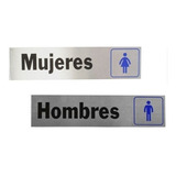 Juego De Letreros Adhesivos Baños Hombres Y Mujeres