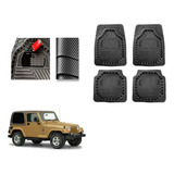 Tapete Carbono 3d Grueso  Jeep Wrangler Tj 1997 A 2006