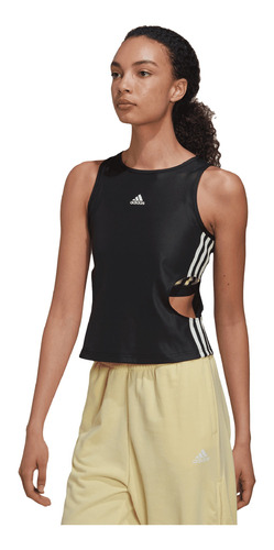 Tank adidas Fitness Hyperglam Fitted Mujer Negro