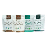 4 Pack Cacao En Polvo, Nibs De Cacao,inulinayazúcar De Agave