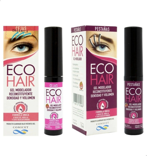 Eco Hair Gel Reconstituyente De Pestañas 5ml + Cejas 5ml