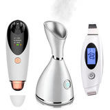 Skin Scrubber + Nano Vaporizador + Succionador Limpia Acné 