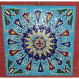 Azulejo Decorativo Estilo Californiano 15 Cm Turquesa