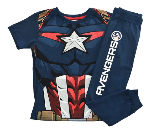 Pijamas De Armadura Avengers Marvel Producto Official Niños 