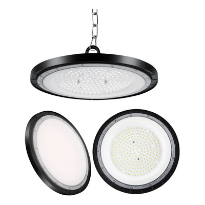 Lampara De Campana Led Blanca 200w Ufo High Bay Industrial Estructura Negro | Envío gratis