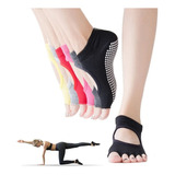 Calcetines Antideslizantes Yoga Pilates Dedos Expuestos 