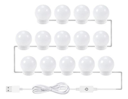 Kit De Luz De Espejo De Tocador Con Bombillas De 14 Reg 9