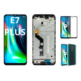 Tela Original  Moto E7 Plus C/aro Xt2081+pelic.3d+capa