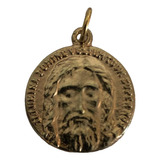 Medalla De La Santa Faz/ Divino Rostro, Baño En Latón