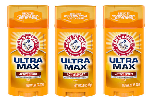 Arm And Hammer Ultra Max Desodorante Antitranspirante Solido