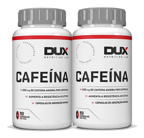 Combo Termegênico 2x Cafeína Dux 90 + 90 Caps