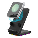 Cargador De Teléfono Inalámbrico Rgb, Soporte De Carga Rápid