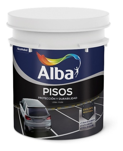 Pintura Látex Para Pisos Alba Acrílico Color 20lt | Giannoni