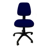 Silla De Escritorio Luxo 161 L161 Ergonómica  Azul Con Tapizado De Tela