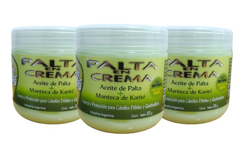 Palta En Crema - Aceite De Palta + Manteca Karite X3uni 200g