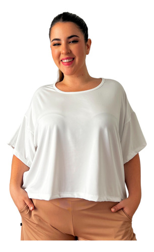 Blusa De Seda Fria Mujer Talle Grande.