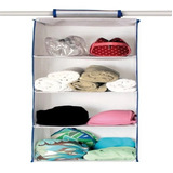 Organizador Prateleira Vertical 4 Divisorias Para Roupas