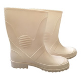 Bota De Hule Sanitizada Impermeable 100% Pvc Antibacterial