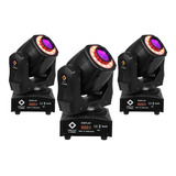 Kit 3 Mini Moving Spot Led 60w 2in1 Effect/wash 60w Original