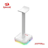 Suporte Para Headset Redragon Scepter Pro Rgb Lunar White Branco