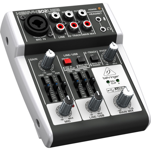 Behringer Xenyx 302usb Mezcladora 5entradas Con Interfaz Usb