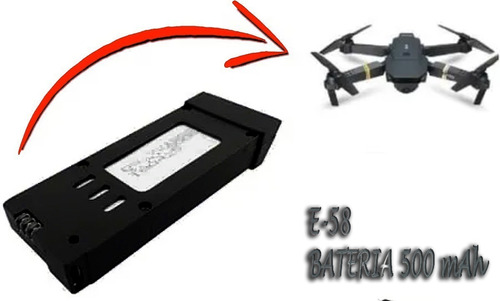 Bateria Para Drone Eachine E58 Energia 3.7v 500mah 