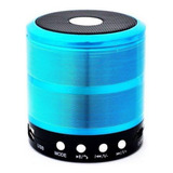 Mini Caixa De Som Portátil Speaker Ws-887 Azul